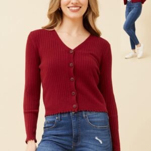 Burgandy luscious Cardi