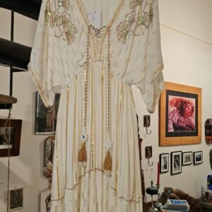 Boho Cream and Gold Dress