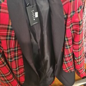 Tartan Satin Lined Jacket- Size Large